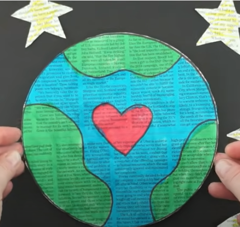 How to Make a Newspaper Earth Craft