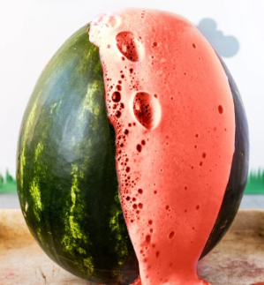 Watermelon Volcano Experiment – Summer Activity for Preschoolers