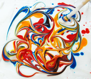 Shaving-foam marbling