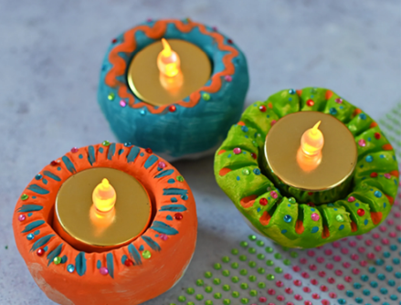Clay Diya Lamp