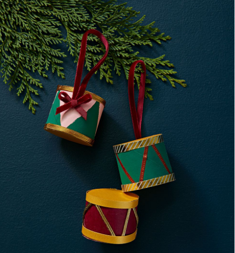 DIY Toy Drum Ornaments