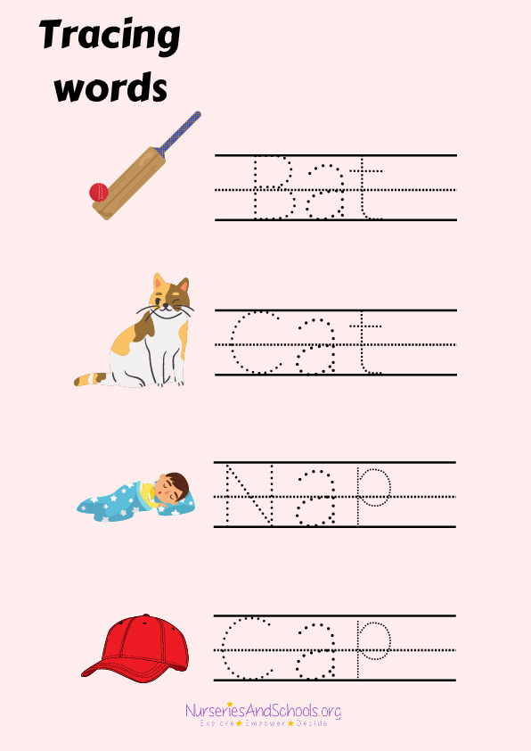 Tracing rhyming words - Sen education