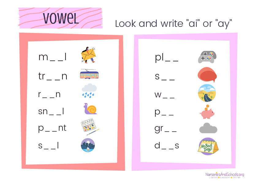 Fun vowel activity