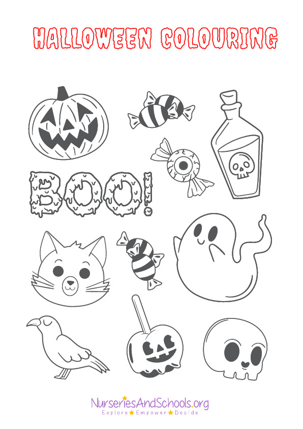 Halloween colouring