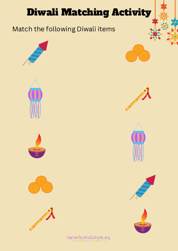 Diwali Matching Activity