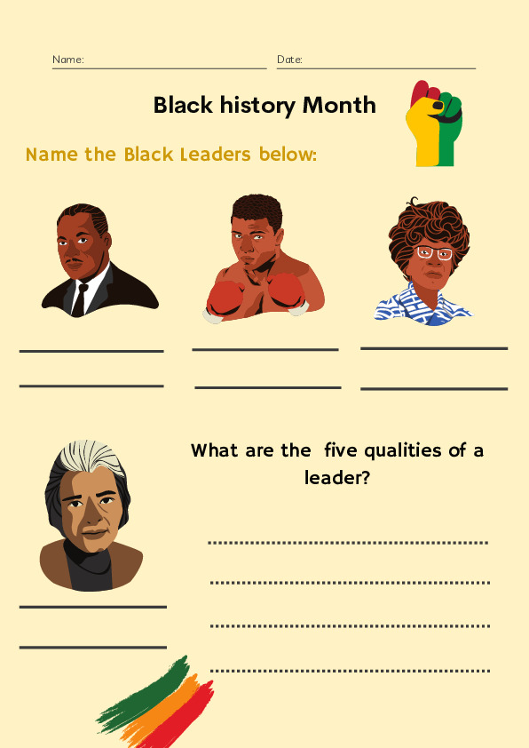 Black history Month activity