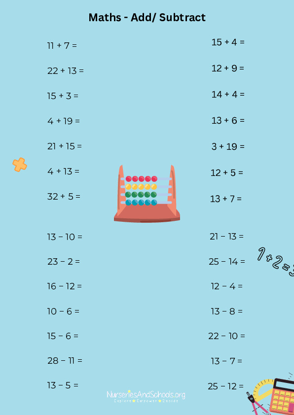 Maths - Add/Subtract