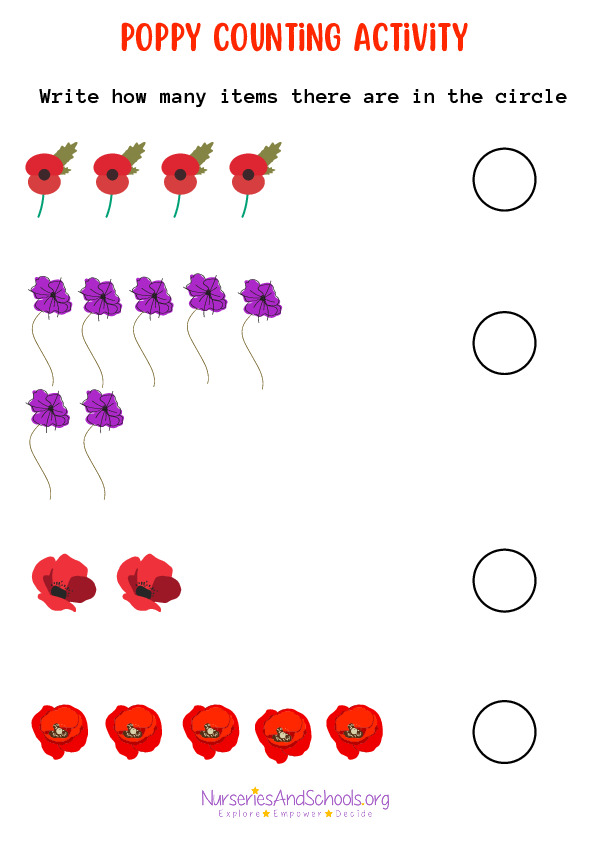 Poppy Counting Activity