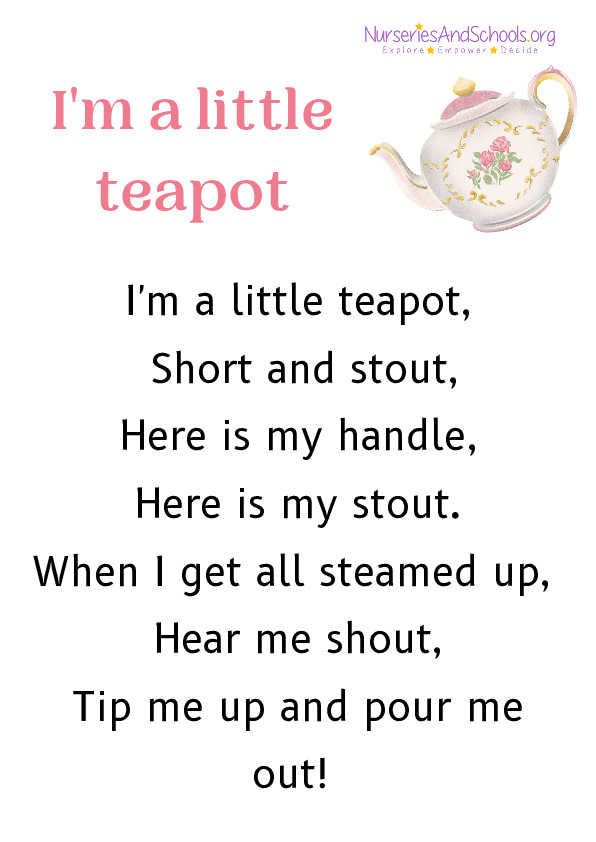 I'm a little teapot - Poetry