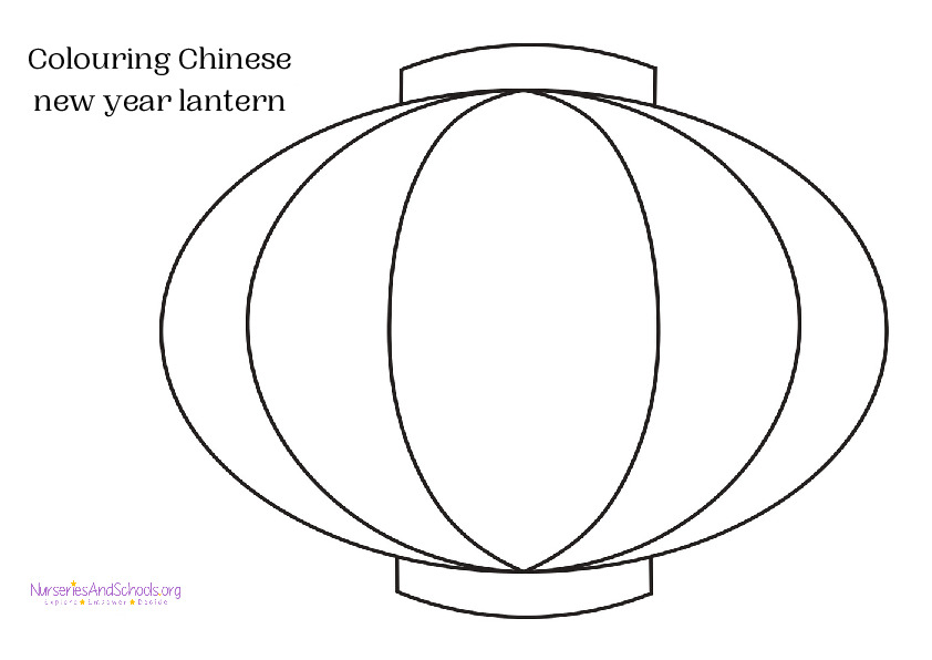 Colouring Chinese new year lantern