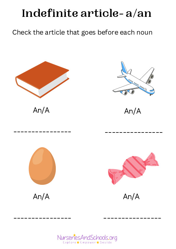 Indefinite article - An/A