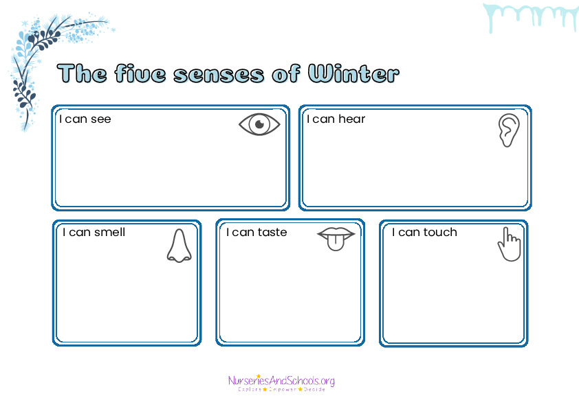 The five senses of winter