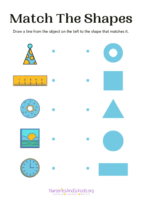 Match the shapes - Matching activity