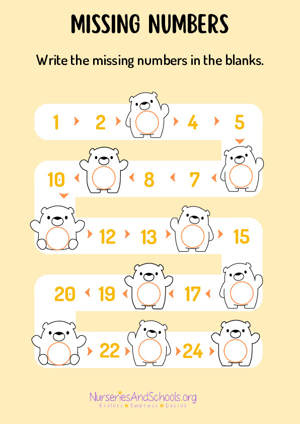 Missing Numbers - KS1