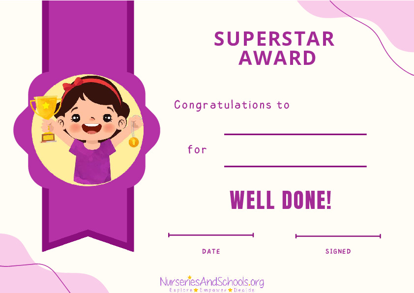 Superstar Certificate