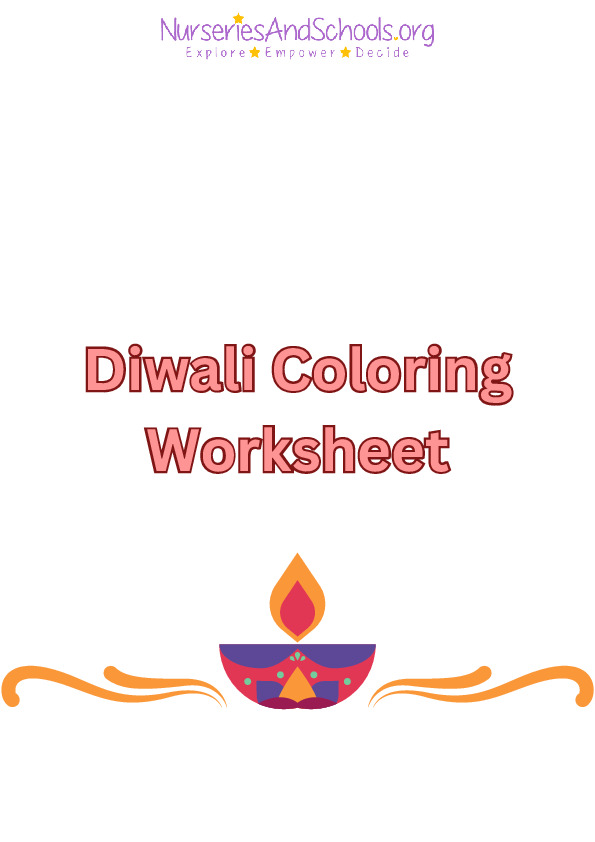 Diwali Coloring Worksheet