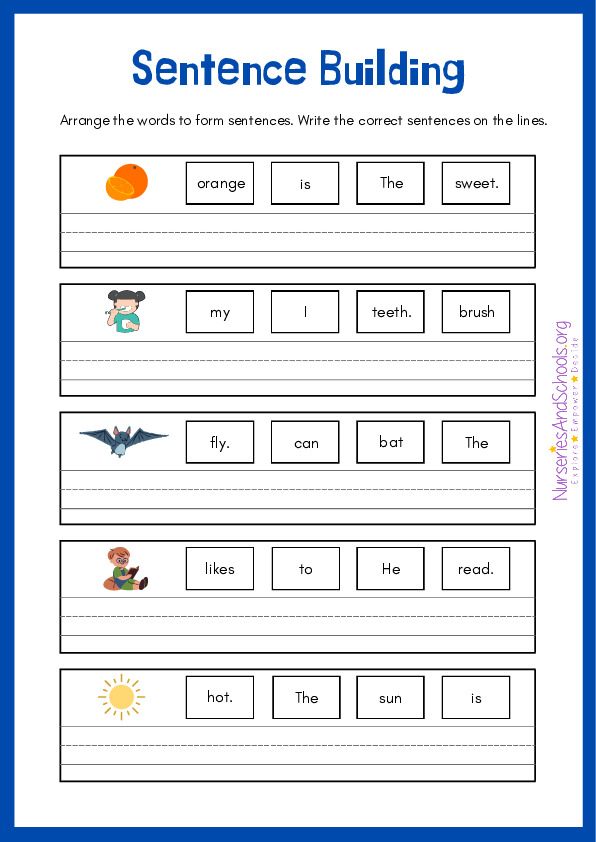 Sentence Building Activity