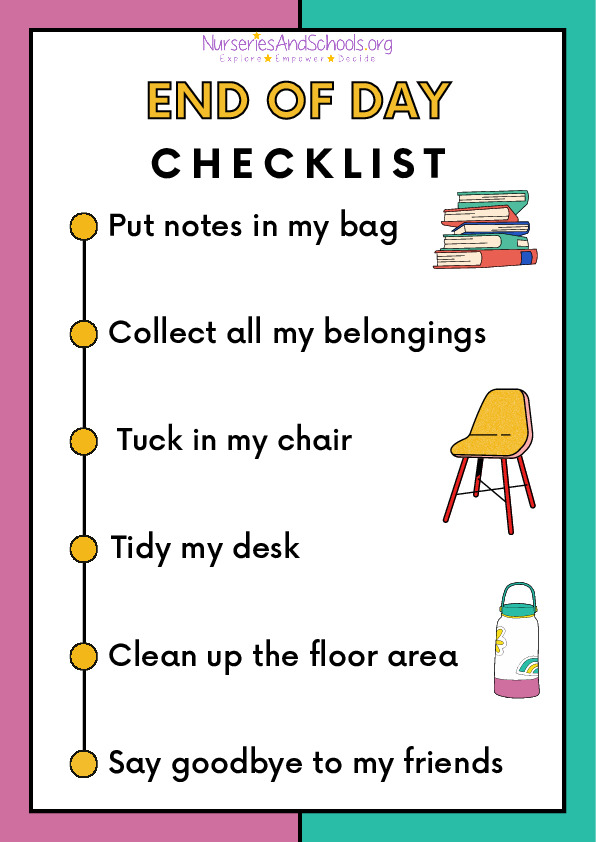 End of day checklist