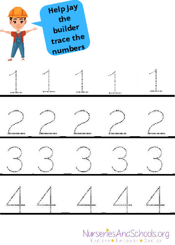 Number tracing 1-10