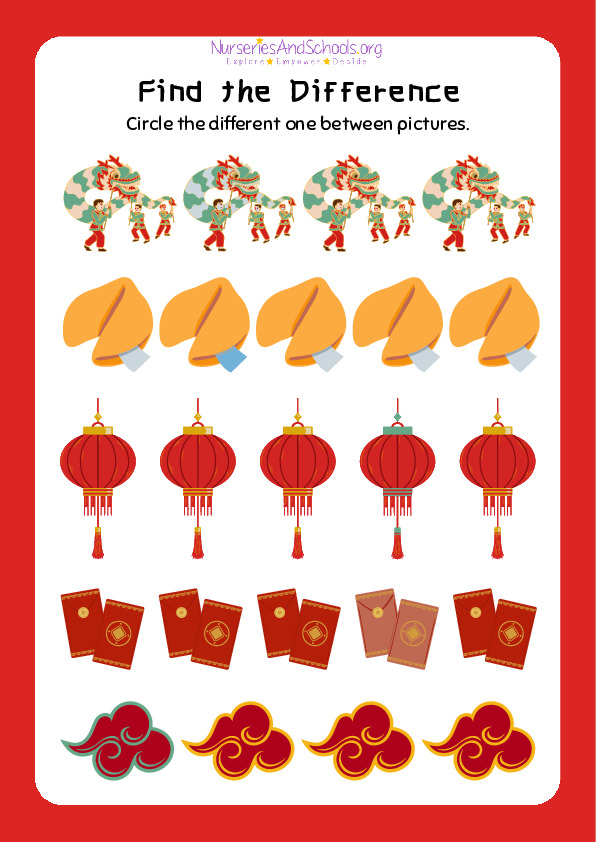 Chinese New Year- Find the difference