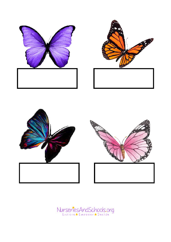 Butterfly Photo Self-Registration Labels