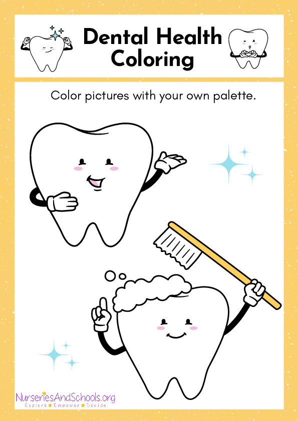 Dental Health Coloring