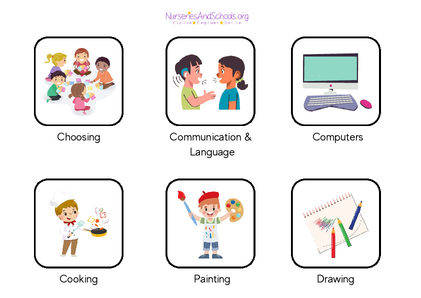 EYFS Daily Visual Timetable Display Poster