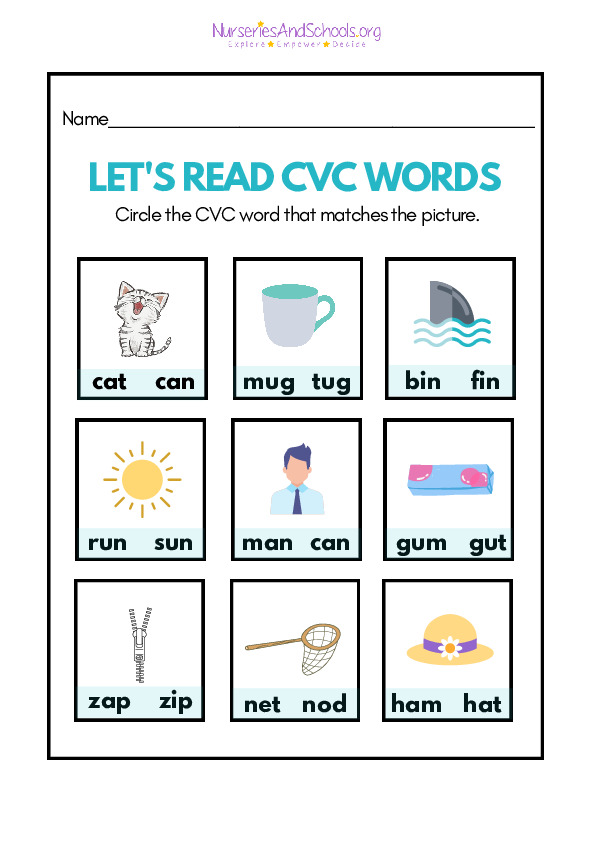 CVC Words Worksheet