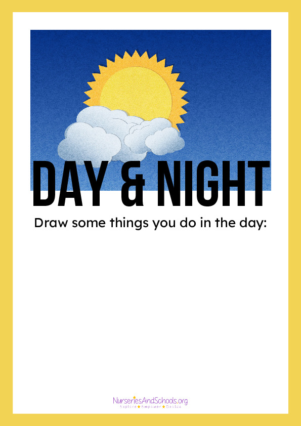 Day and Night Science worksheet
