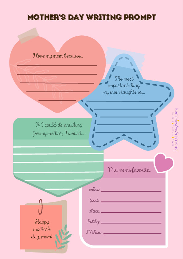 Mother's Day Writing Prompt Worksheet