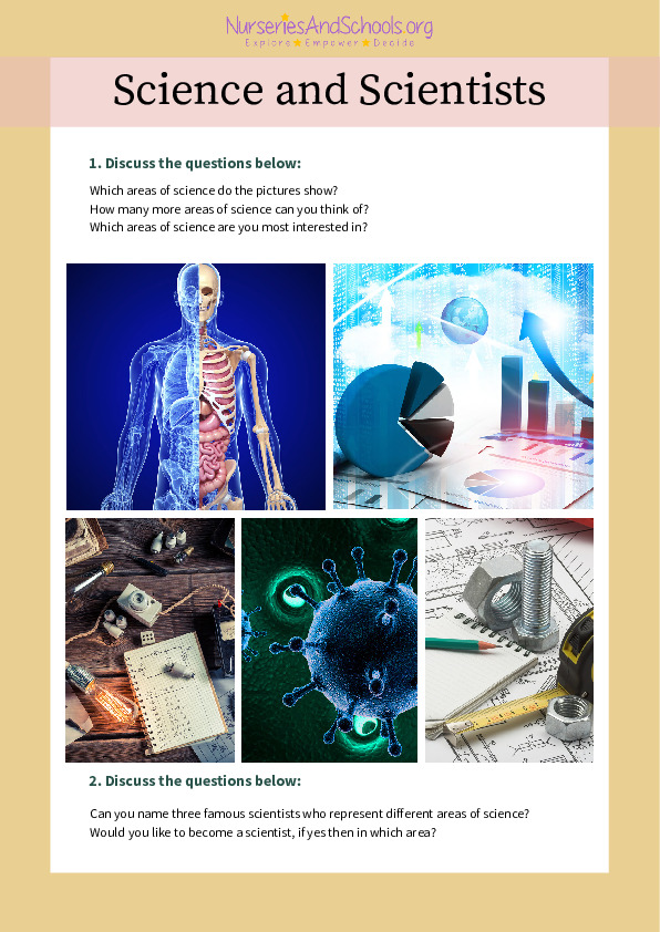 British Science Week- Science and Scientists worksheet