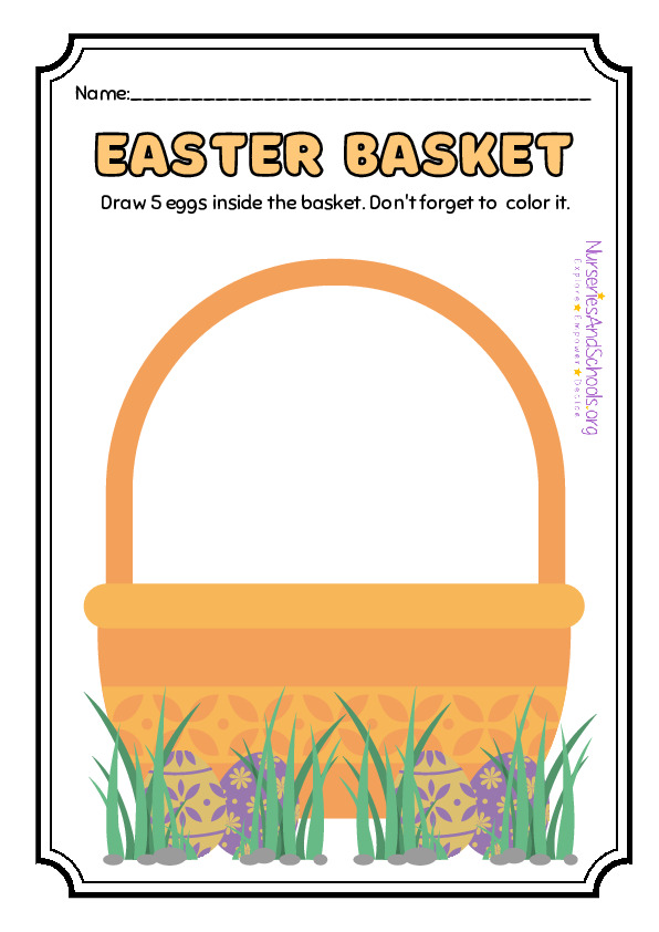 Easter Basket Activity for Preschool