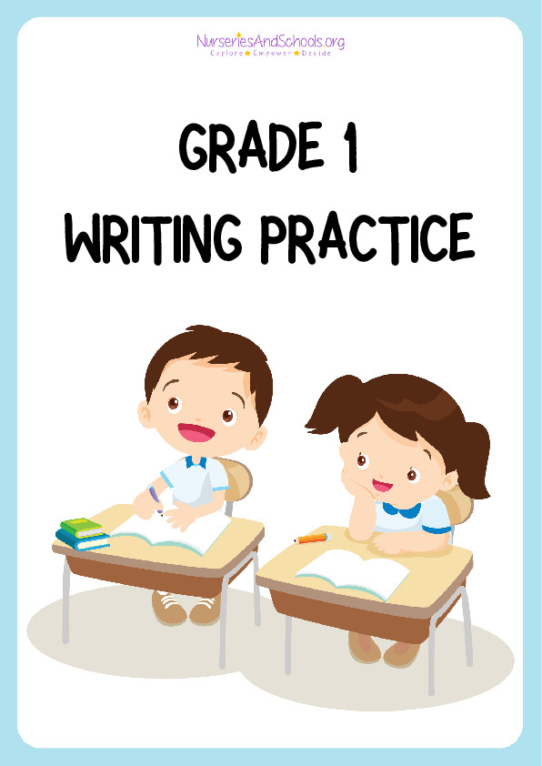 Grade 1 writing practice worksheet