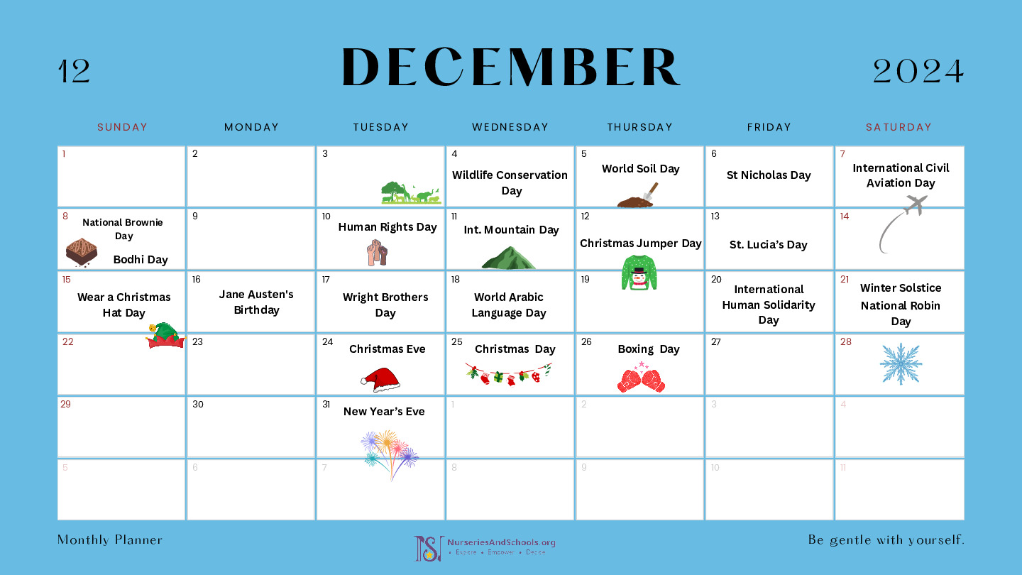 December Events Calendar 2024