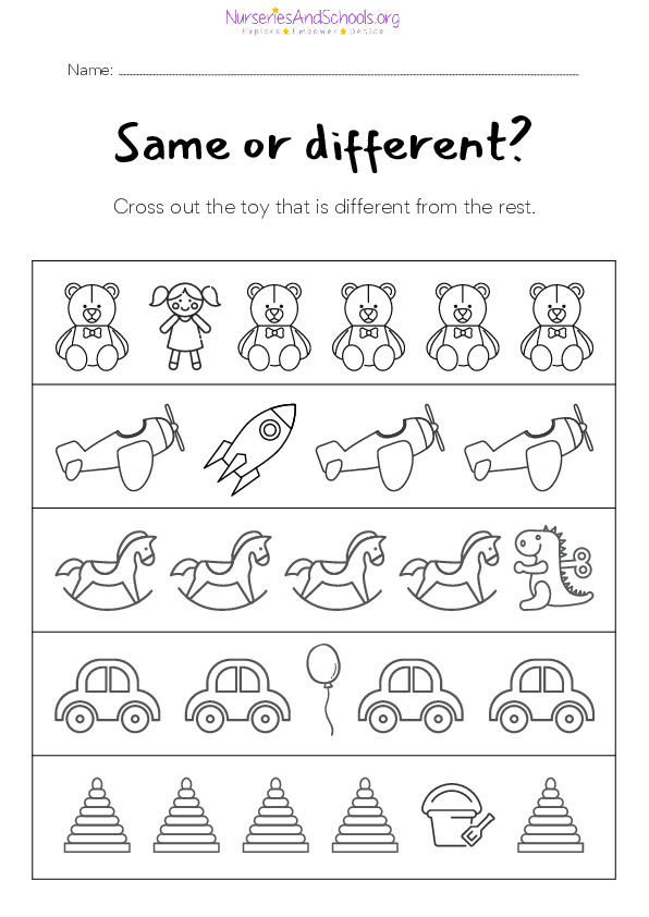 cross out the odd worksheet