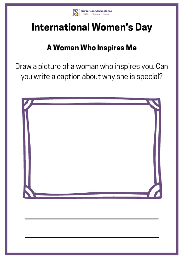 International Women's Day- Draw and write