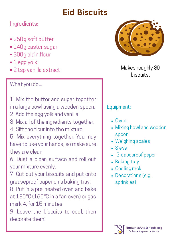 Making Eid Biscuits