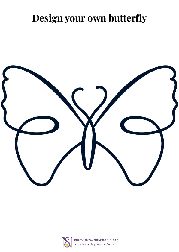 Design your own Butterfly- Spring worksheet