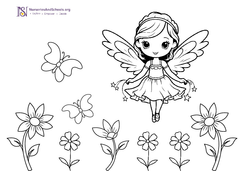 Spring Fairy Coloring