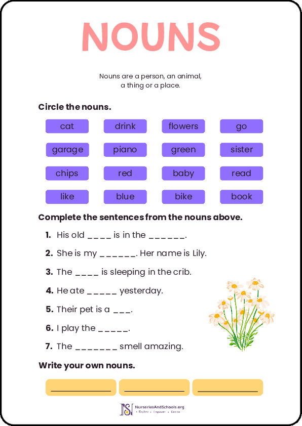 Nouns- Worksheet