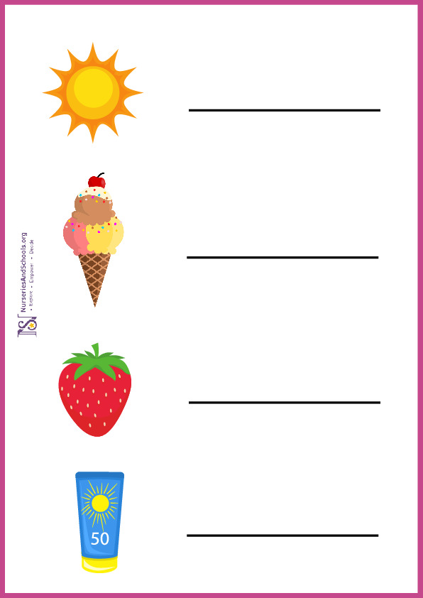 Summer Labelling Activity