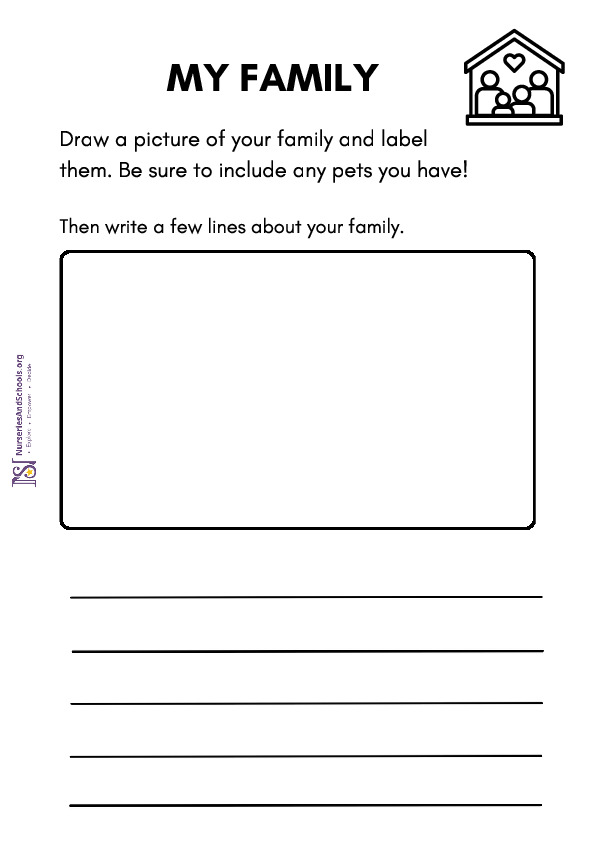 My Family- Draw and Write