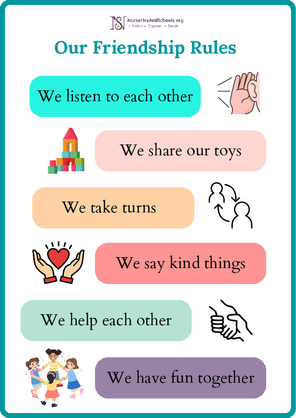 Friendship Rules Poster