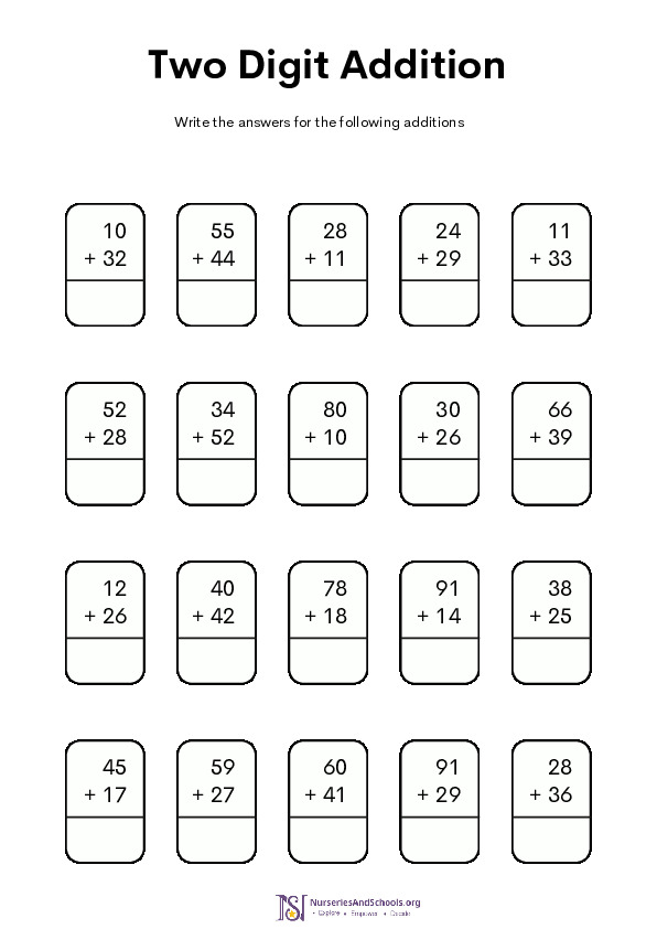 Two Digit Addition