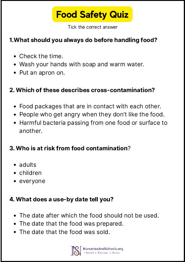 Food Safety Quiz