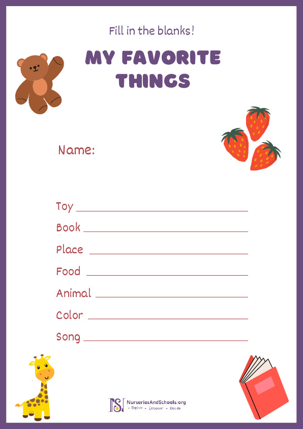 Write My Favorite Things