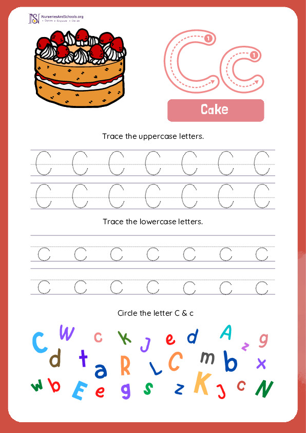 Trace Letter C