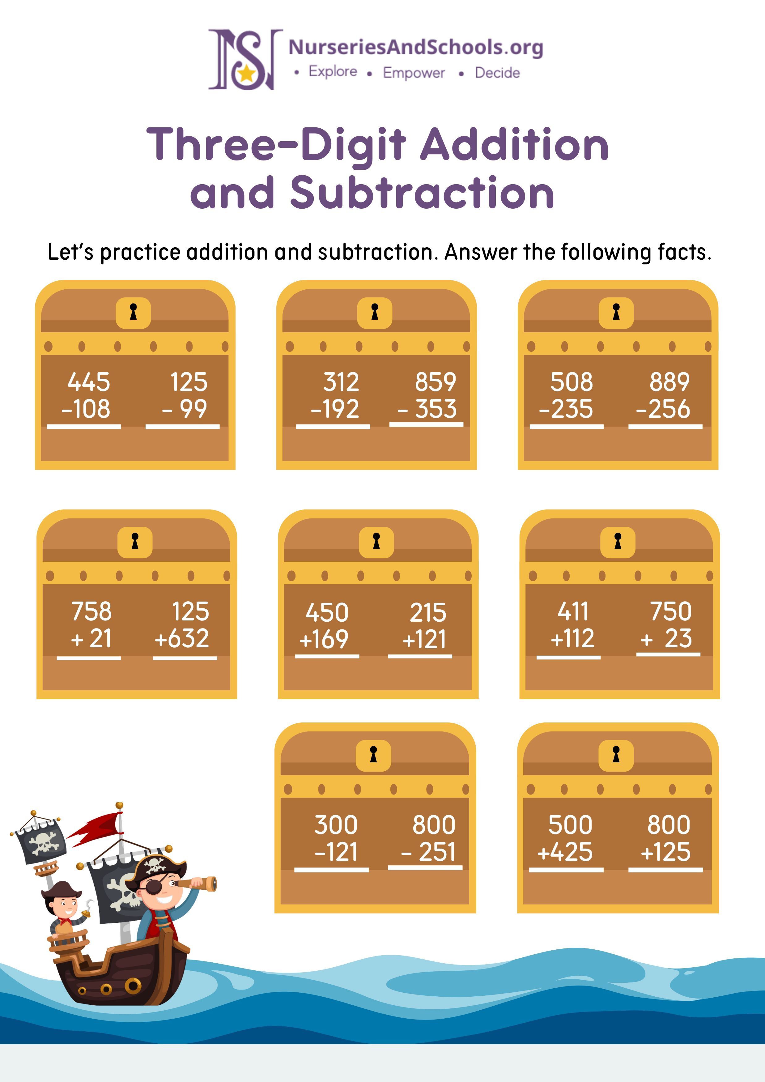 Three-Digit Addition  and Subtraction