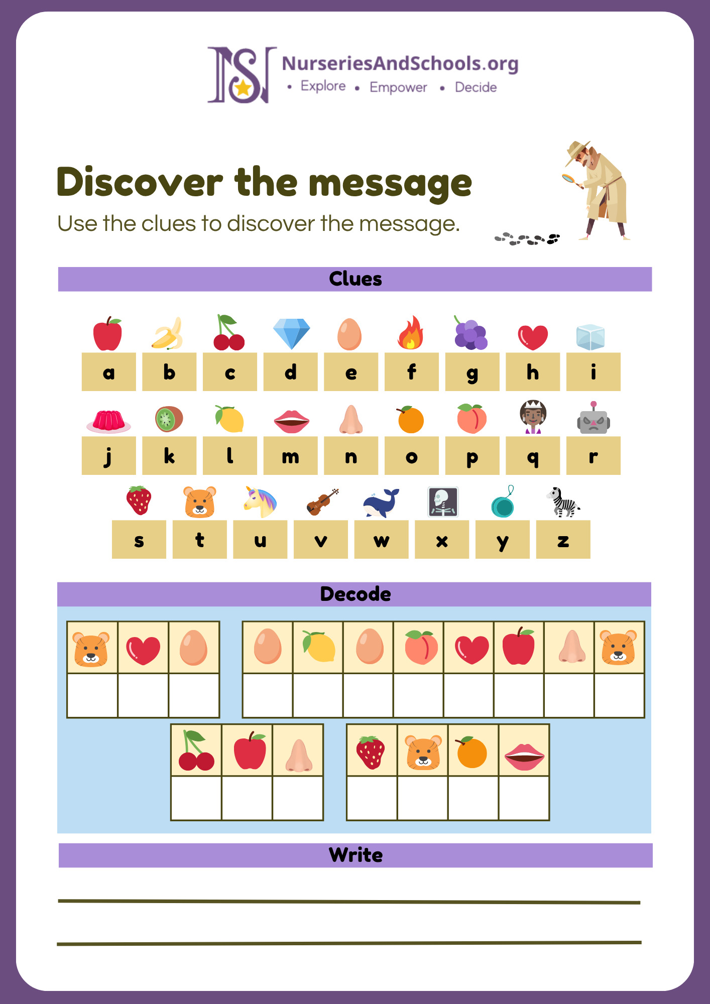 Discover the message