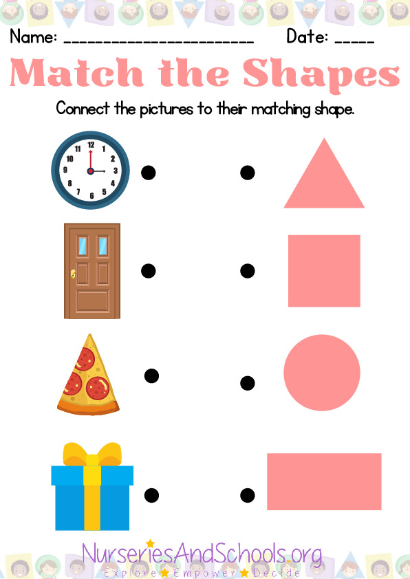 Shape Matching Worksheet